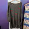 Knitted cherry tunic | Brown