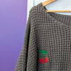 Knitted cherry tunic | Brown