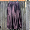 Tender floaty skirt with a sheen | Dark purple