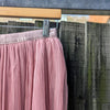 Pleated tulle skirt | Pink