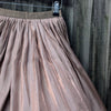 Tender floaty skirt with a sheen | Autumnal brown