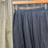 Pleated tulle skirt | Black