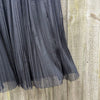 Pleated tulle skirt | Black