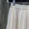 Pleated tulle skirt | White