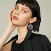 Vintage round earrings