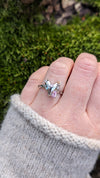 Stainless steel Zircon ring