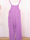 Candy stripe cotton dungarees.