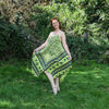 Classic Handkerchief Maxi Dress - Elephant Print