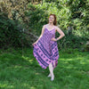 Classic Handkerchief Maxi Dress - Elephant Print