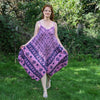 Classic Handkerchief Maxi Dress - Elephant Print