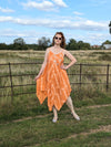 Handkerchief Maxi Dress - tie dye