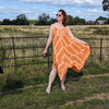 Handkerchief Maxi Dress - tie dye