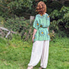 Cotton daisy tunic top