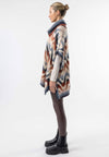 Californian Roll Neck Batwing Poncho: California / One Size