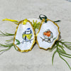 NEW Robin & Blue Tit BIrds Hanging Ornament Oyster Shells