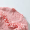 Dreamy Sweater with Floral Trim and Crystals SK169