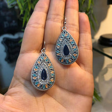  Boho earrings with embedded stones