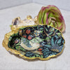 William Morris Strawberry Thief Black Oyster Shell Dish V&A