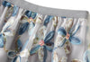 3D Floral Sequins Petal Skirt SK214: Blue