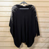 White wing embellished jumper | Black