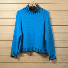  Blanket stitch jumper | Azure Blue