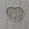 Sparkly heart detail jumper | Grey