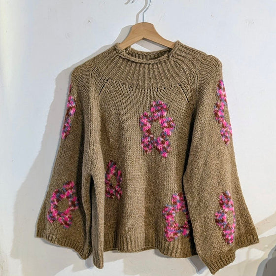 Flower jumper | Brown