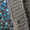 Sequin thick knit cardi | Black