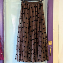  Love heart tulle midi skirt | Brown