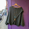 Cross over jumper | Moss green