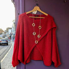  Cross over jumper | Scarlet red