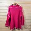 Eyelash stitch long sleeve | Hot pink