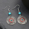 Round boho earrings