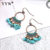 Vintage Earrings with Turquoise Stones