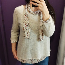  Jumper with scarf | Cream