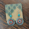 Round boho earrings