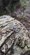 Stainless steel Zircon ring