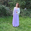 Maxi crinkle dress in lilac