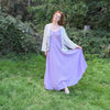 Maxi crinkle dress in lilac