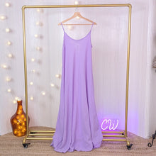  Maxi crinkle dress in lilac