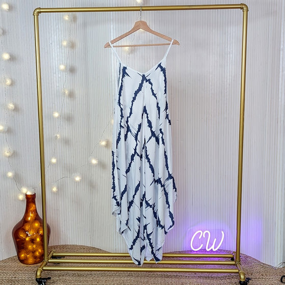 Handkerchief Maxi Dress - tie dye