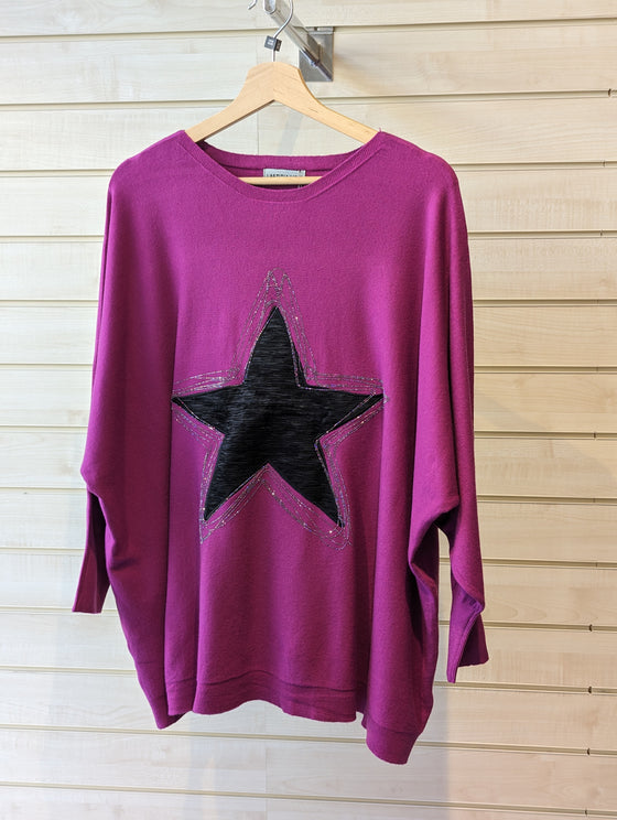 Star jumper | Super soft | Violet