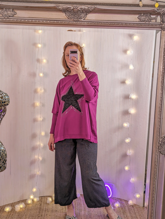 Star jumper | Super soft | Violet