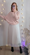 Soft fine knit jumper | Pale pink