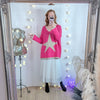 Italian star jumper in pink