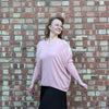 Sequin jumper | Soft knit | Pale pink