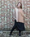 Soft cawl neck jumper | Oversized | Toffee