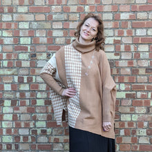  Soft cawl neck jumper | Oversized | Toffee