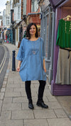 Needlecord Pocket Tunic | Blue