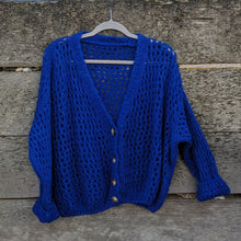  Chunky knit cardy | Royal blue